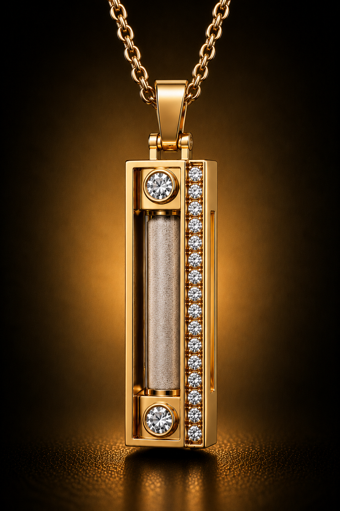 The Heirloom Pendant — solid hallmarked gold memorial pendant